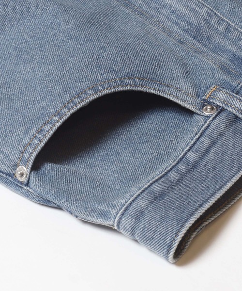 coca（coca）（コカ）の「ストレートデニムパンツ（デニムパンツ・レディース・ブルー・M/L/S）」の2枚目の写真