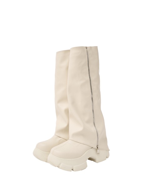 Lovilyn（ラヴィリン）の「-5kg2way厚底カバーブーツ（ブーツ・レディース・ブラック/ホワイト・SMALL/MEDIUM/LARGE）」の22枚目の写真