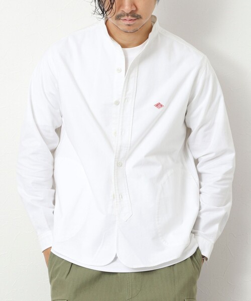 DANTON（ダントン）の「【DANTON/ダントン】DT-B0280 SOX BAND COLLAR SHIRT 25AW（シャツ/ブラウス・メンズ・ホワイト/キナリ・38/42/44/40）」の4枚目の写真