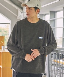 コンフォートコーデュロイ オーバーサイズ  ラグラン クルーネック長袖Tシャツ / 抗菌防臭・イージーケア【THE CRAFT CREW PRODUCTS】