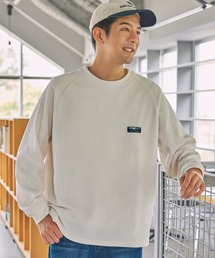 コンフォートコーデュロイ オーバーサイズ  ラグラン クルーネック長袖Tシャツ / 抗菌防臭・イージーケア【THE CRAFT CREW PRODUCTS】