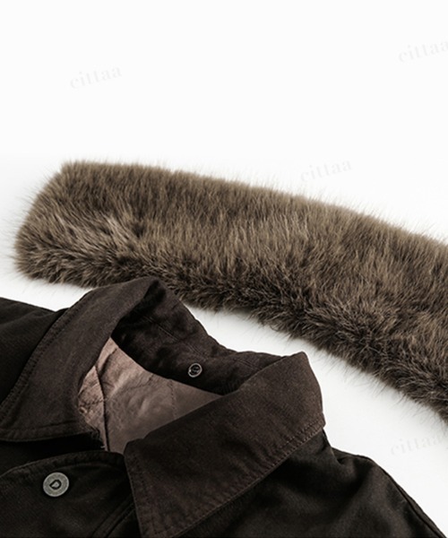 【あきさん専用】ミリタリージャケット　ダウン　ファー ☆予約☆D-396 2025秋冬新作♡取り外し可能ファー付きMA-1風ミリタリー