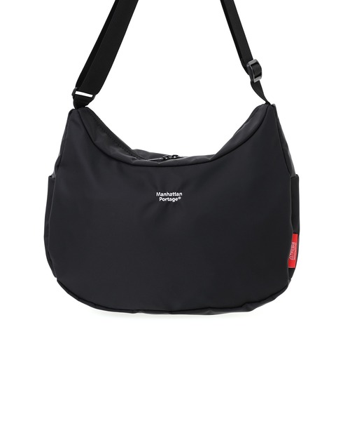 Manhattan Portage(マンハッタンポーテージ)の「MURRAY HILL SHOULDER BAG FLIGHT NYLON BACKING(ショルダーバッグ・メンズ・ブラック・MEDIUM)」の6枚目の写真