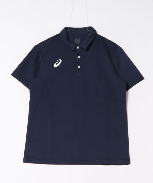 ASICS(アシックス)の「《ASICS》ドライハンソデポロシャツ(ポロシャツ・メンズ・ホワイト/ネイビー/ブラック・M/L/XL)」の3枚目の写真