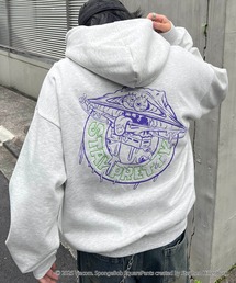 ILL'S | スポンジボブ バックプリント 刺繍 プルパーカー メンズ レディース ユニセックス(パーカー)