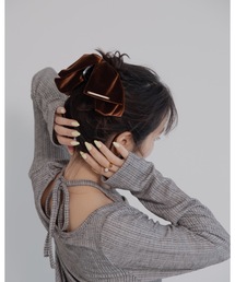 JUMELLE（ジュメロ）の「【アクセ部門 売上個数1位】ベロアリボンクリップ（バレッタ/ヘアクリップ）」