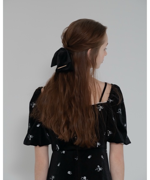 JUMELLE(ジュメロ)の「【アクセ部門 売上個数1位】ベロアリボンクリップ(バレッタ/ヘアクリップ・レディース・ブラウン/ブラック・FREE)」の20枚目の写真