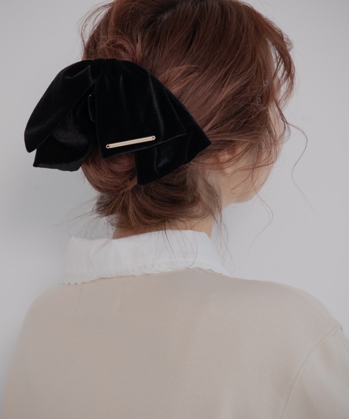 JUMELLE(ジュメロ)の「【アクセ部門 売上個数1位】ベロアリボンクリップ(バレッタ/ヘアクリップ・レディース・ブラウン/ブラック・FREE)」の21枚目の写真
