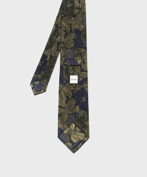 Paul Smith(ポールスミス)の「“Vintage Hibiscus” タイ【250111 552MT】(ネクタイ・メンズ・グリーン/ダークオレンジ/ネイビー・FREE)」の9枚目の写真