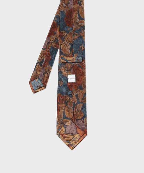 Paul Smith(ポールスミス)の「“Vintage Hibiscus” タイ【250111 552MT】(ネクタイ・メンズ・グリーン/ダークオレンジ/ネイビー・FREE)」の4枚目の写真