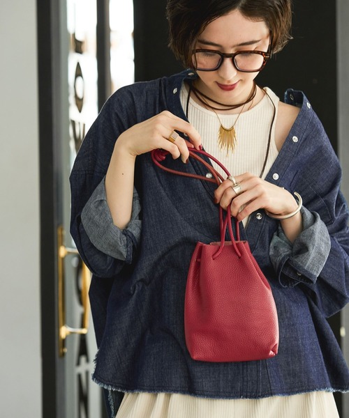 GEORGE'S（ジョージズ）の「FERCHI レザーBAG（ハンドバッグ・レディース・ブラック/ブラウン/レッド・FREE）」の6枚目の写真