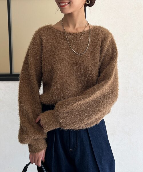 シャギーニット 直営店限定》SHAGGY STAND PULLOVER KNIT/シャギーニット | AVIREX