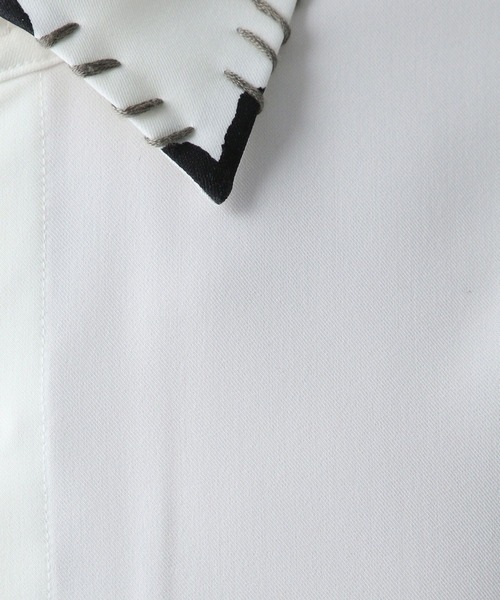 HARE(ハレ)の「スケッチラインステッチシャツ(HARE)(シャツ/ブラウス・メンズ・ブラック/ブルー/ホワイト/ベージュ・FREE)」の22枚目の写真