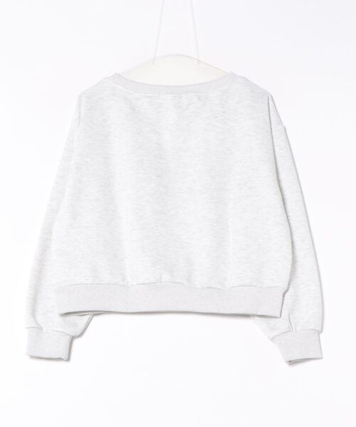 GORGE(ゴージ)の「《カモフラロゴ×オフショルゆるシルエット》レディース 裏毛 クルーネックスウェット ラバープリント 春秋冬(スウェット・レディース・ブラック/チャコール/オートミール・F)」の11枚目の写真