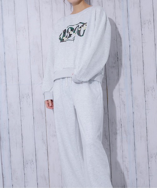 ◉最終お値下げ❗️CADUNE<MLB別注>パールスウェット MLB (メジャーリーグベースボール) 裏毛 ロゴ刺繍 スウェットパンツ