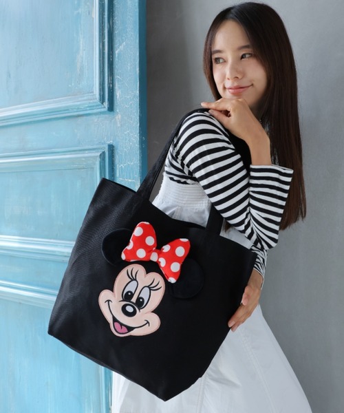 Disney（ディズニー）の「Disney フェイストート（トートバッグ・レディース・ブラック/ブラック系その他/ピンク・FREE）」の2枚目の写真