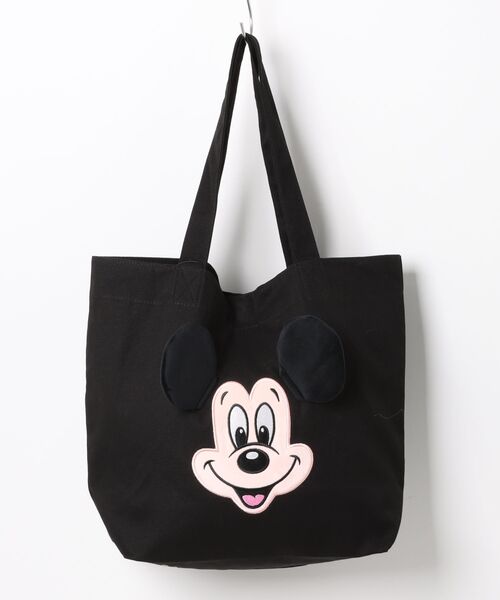 Disney（ディズニー）の「Disney フェイストート（トートバッグ・レディース・ブラック/ブラック系その他/ピンク・FREE）」の4枚目の写真