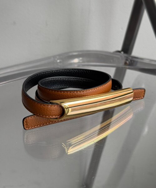 ATELIER AMBOISE】 リバーシブルプレートベルト（ベルト