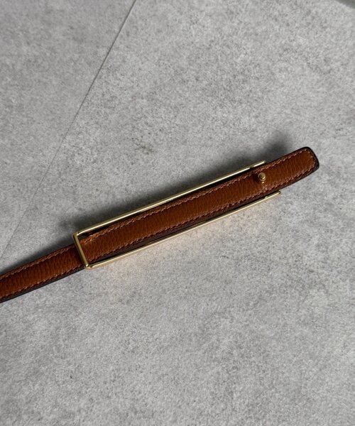 LOUNGEDRESS（ラウンジドレス）の「【ATELIER AMBOISE】 リバーシブルプレートベルト（ベルト・レディース・キャメル・FREE）」の4枚目の写真