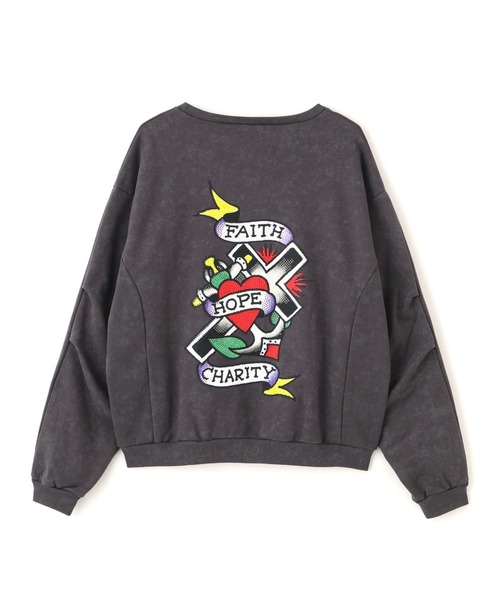 FR(13)NDS(フレンズ)の「FR(13)NDS × Ed Hardy/フレンズ × エド・ハーディ/コラボスウェット(スウェット・メンズ・ブラウン/グレー・M/L)」の10枚目の写真