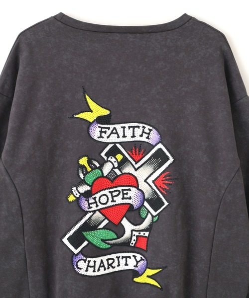 FR(13)NDS(フレンズ)の「FR(13)NDS × Ed Hardy/フレンズ × エド・ハーディ/コラボスウェット(スウェット・メンズ・ブラウン/グレー・M/L)」の11枚目の写真