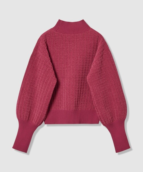 LOULOU WILLOUGHBY】ロングリブカフスモールプルオーバー（ニット