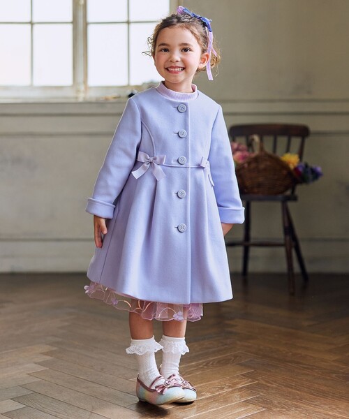 ANY（エニィ）の「【フード取り外し可能】ウールライクコート（その他アウター・キッズ・サックスブルー系/ベージュ系・130/120/110）」の6枚目の写真