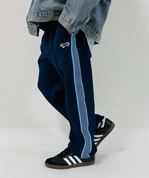 PENNEYS(ぺニーズ)の「KIDS【FOX×TYPY】(ジュニアサイズあり)ストレッチジャージトラックパンツ(スウェットパンツ・キッズ・ブラウン/ネイビー/ブラック・SMALL/MEDIUM/LARGE/X-LARGE/XX-LARGE)」の3枚目の写真