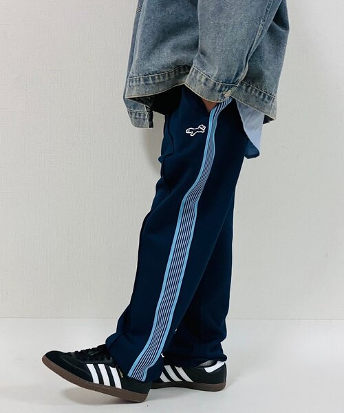 PENNEYS(ぺニーズ)の「KIDS【FOX×TYPY】(ジュニアサイズあり)ストレッチジャージトラックパンツ(スウェットパンツ・キッズ・ブラウン/ネイビー/ブラック・SMALL/MEDIUM/LARGE/X-LARGE/XX-LARGE)」の8枚目の写真