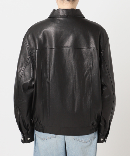 journal standard L'essage(ジャーナルスタンダードレサージュ)の「【DUNST/ダンスト】 UNISEX OVERSIZED VINTAGE LEATHER B(ライダースジャケット・レディース・ブラック・SMALL)」の10枚目の写真