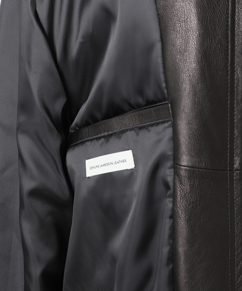 journal standard L'essage(ジャーナルスタンダードレサージュ)の「【DUNST/ダンスト】 UNISEX OVERSIZED VINTAGE LEATHER B(ライダースジャケット・レディース・ブラック・SMALL)」の20枚目の写真