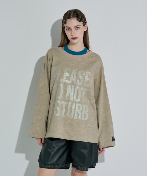 anna sui nyc(アナ スイ エヌ ワイ シー)の「DO NOT ロングスリーブTシャツ(Tシャツ/カットソー・レディース・ブラック/グレー/ブラウン・FREE)」の2枚目の写真