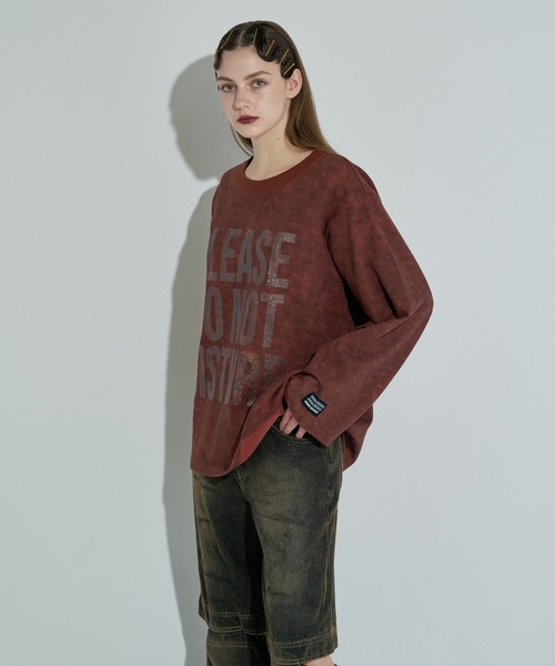 anna sui nyc(アナ スイ エヌ ワイ シー)の「DO NOT ロングスリーブTシャツ(Tシャツ/カットソー・レディース・ブラック/グレー/ブラウン・FREE)」の14枚目の写真