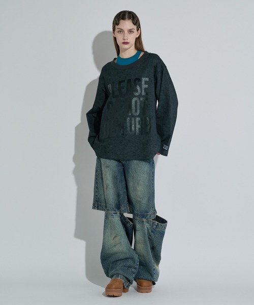 anna sui nyc(アナ スイ エヌ ワイ シー)の「DO NOT ロングスリーブTシャツ(Tシャツ/カットソー・レディース・ブラック/グレー/ブラウン・FREE)」の6枚目の写真