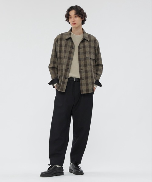 MARGARET HOWELL（マーガレットハウエル）の「WASHABLE WOOL SILK（ニット/セーター・メンズ・ダークブラウン/ベージュ/ブラック・LARGE/MEDIUM）」の14枚目の写真