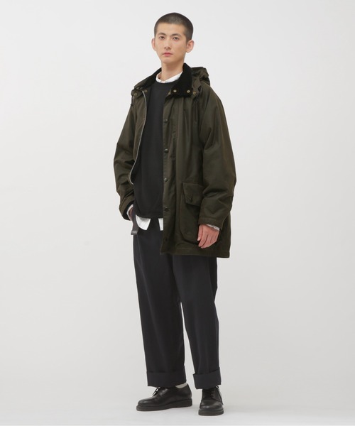 MARGARET HOWELL（マーガレットハウエル）の「WASHABLE WOOL SILK（ニット/セーター・メンズ・ダークブラウン/ベージュ/ブラック・LARGE/MEDIUM）」の4枚目の写真