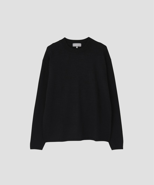 MARGARET HOWELL（マーガレットハウエル）の「WASHABLE WOOL SILK（ニット/セーター・メンズ・ダークブラウン/ベージュ/ブラック・LARGE/MEDIUM）」の17枚目の写真