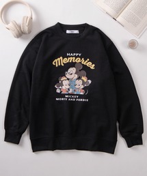 【71】【Disney/ディズニー】ミッキーマウス／ミニーマウス／ドナルドダック 裏起毛 スウェット
