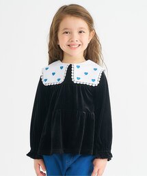 apres les cours | 【リンク/ジュニア対応】ハート襟刺繍ティアードチュニック(チュニック)