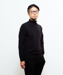 プレーティングカノコタートルネックニット | ウォッシャブル