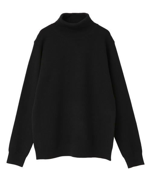 MEN'S MELROSE（メンズメルローズ）の「プレーティングカノコタートルネックニット | ウォッシャブル（ニット/セーター・メンズ・ブラック/ネイビー/ブラウン/グレー・2/4/3）」の17枚目の写真