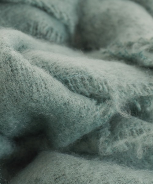 macocca(マコッカ)の「MOOMIN ムーミン ブークレーシャギー無地ストール ムーミン刺繍(ストール/ショール・レディース・グリーン/グレー/アイボリー・FREE)」の14枚目の写真