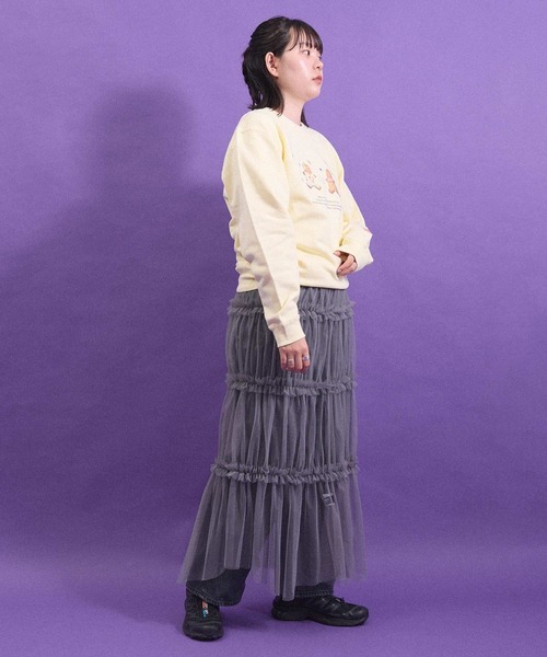 I am I in fact...（アイアムアイインファクト）の「TULLE frill onepiece（ワンピース・レディース・グレー/レッド/ホワイト/ブラック・FREE）」の21枚目の写真