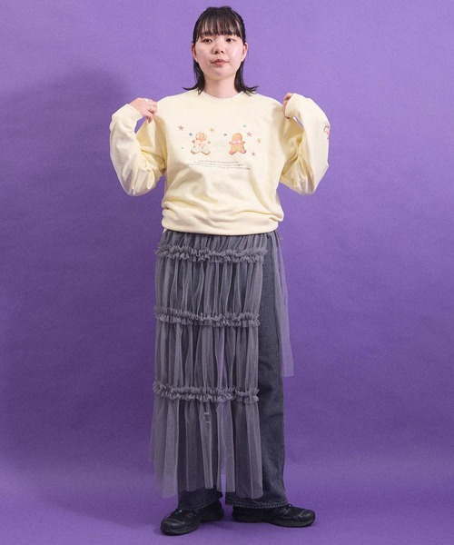 I am I in fact...（アイアムアイインファクト）の「TULLE frill onepiece（ワンピース・レディース・グレー/レッド/ホワイト/ブラック・FREE）」の22枚目の写真