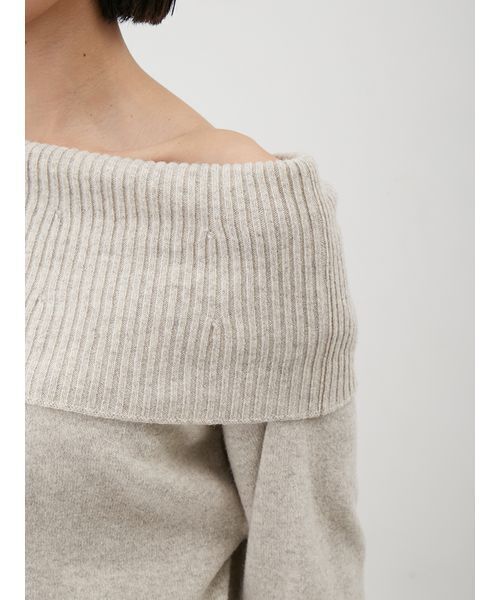 ピュアウールルーズ2wayオフショルニット（ニット/セーター）｜Mila