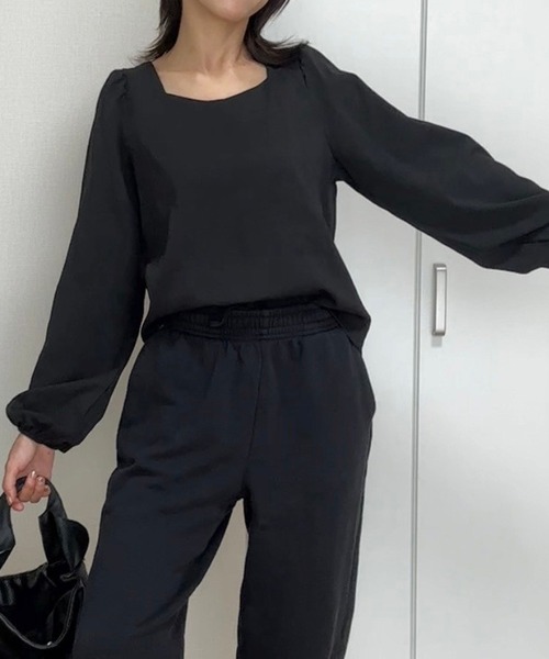 Flugge(フラッジー)の「バックリボンブラウス(シャツ/ブラウス・レディース・ブラック/アイボリー・FREE)」の9枚目の写真