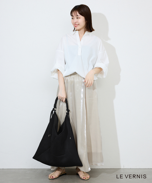 LE VERNIS（ル・ベルニ）の「《WEB限定/追加2》LE VERNIS パラコードハンドルメッシュバック 235-211505（ショルダーバッグ・レディース・ブラック・FREE）」の2枚目の写真