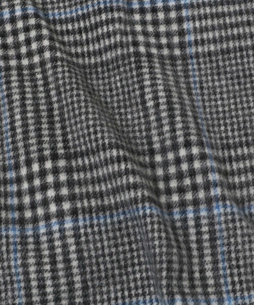 A part by(アパートバイ)の「カシミヤコンチェックストール(ストール/ショール・レディース・グレー/ブルー/イエロー・FREE)」の5枚目の写真