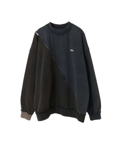 CONVERSE TOKYO(コンバーストウキョウ)の「【HL】BI-COLOR ZIP DESIGN SWEAT(スウェット・レディース・グレー/ネイビー/ブラウン・FREE)」の3枚目の写真