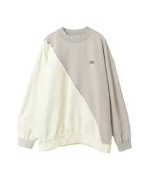 【HL】BI-COLOR ZIP DESIGN SWEAT